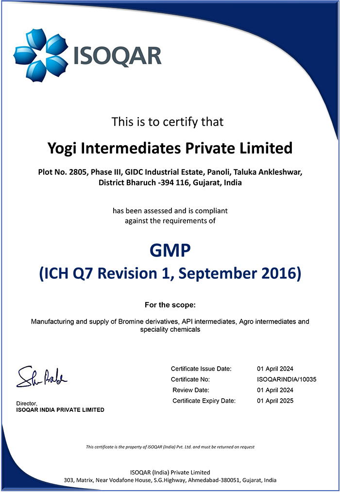 Yogi-Intermediate-Draft-certificate-Indian-GMP